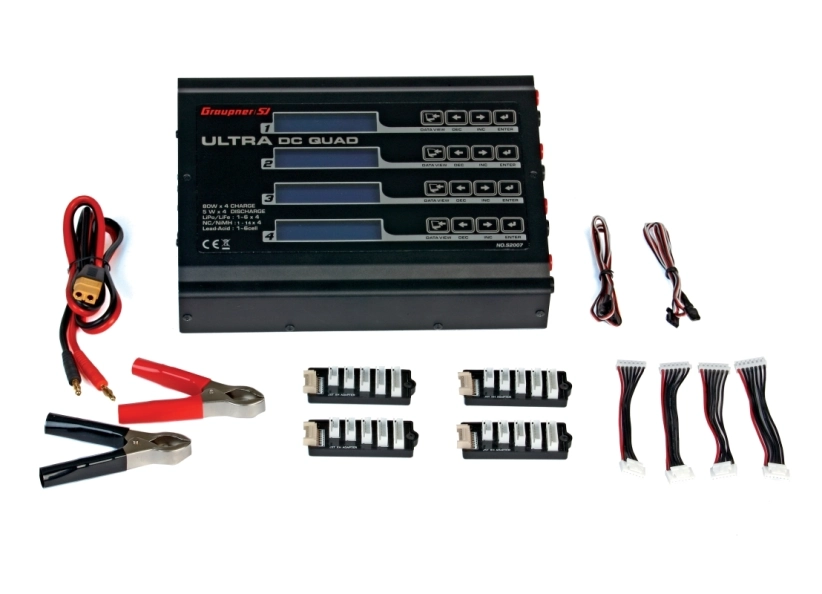 Štvorica nabíjačiek ULTRA DC QUAD 4x 80 W