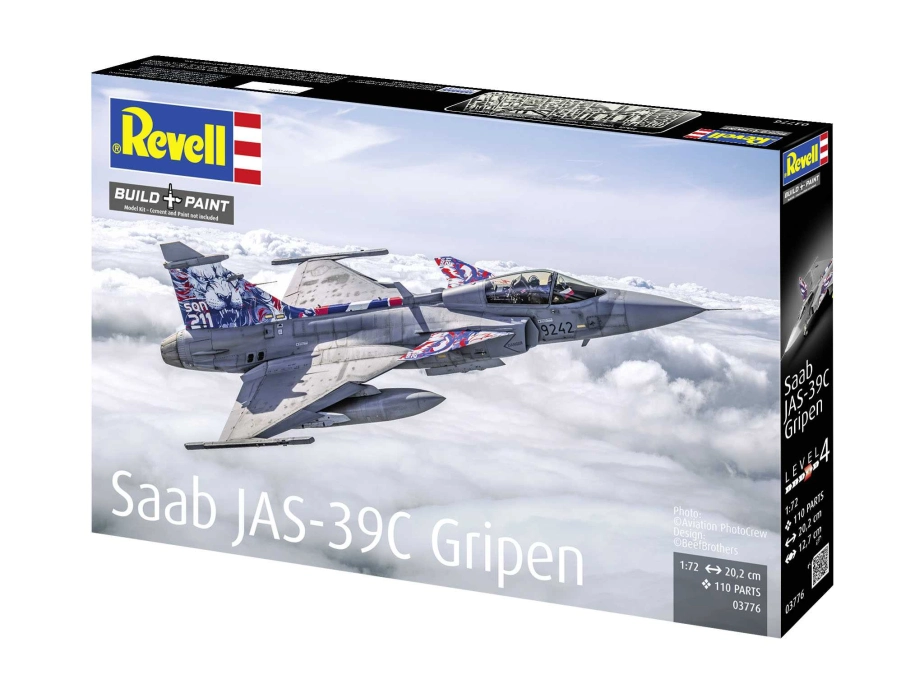 Plastic ModelKit lietadlo 03776 - Saab JAS-39C Gripen (1:72)