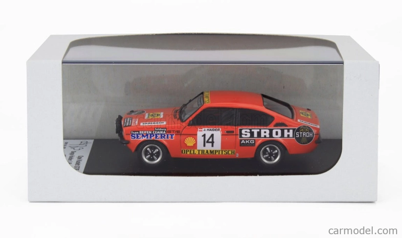 Trofeu Opel Kadett Gt/e (night Version) N 14 2nd Rally Janner 1977 Sepp Haider - Jorg Pattermann 1:43 Orange