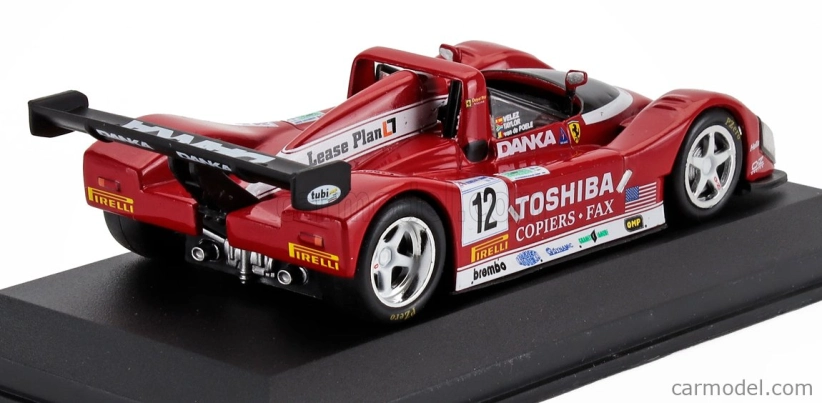 Edicola Ferrari F333 Sp F130e 4.0l V12 Team Doyle Risi Racing N 12 Winner Lmp1 Class 24h Le Mans 1998 Wayne Taylor - Fermin Velez - Eric Van De Poele - Without Display Box 1:43 Červená Bílá