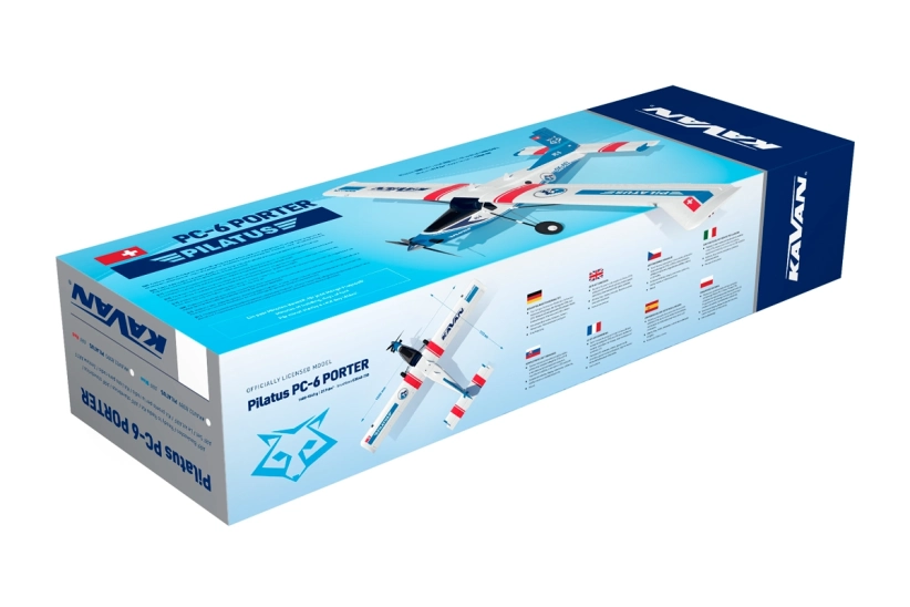 KAVAN Pilatus PC-6 Porter 1500 mm ARF – červená