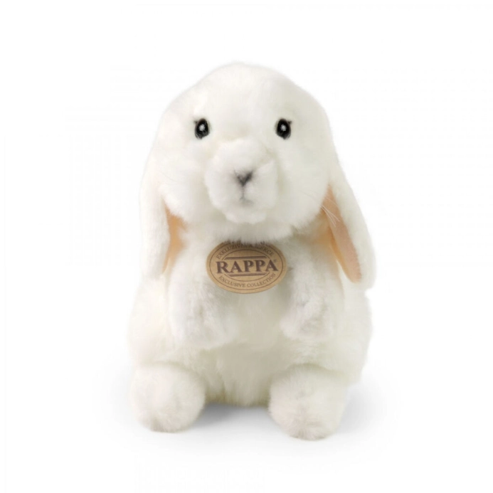 Rappa Plyšový králik biely stojaci 18 cm ECO-FRIENDLY