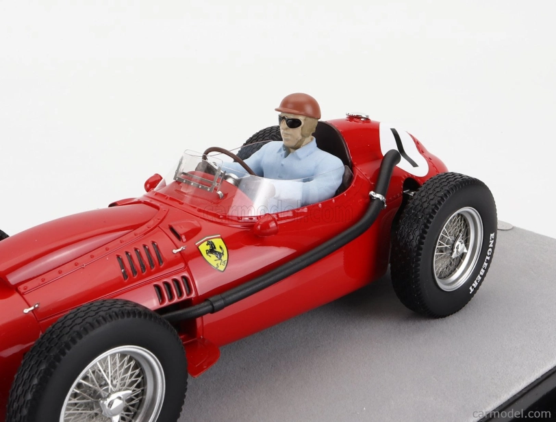 Tecnomodel Ferrari F1 Dino 246 N 1 Winner British Gp (s figúrkou pilota) 1958 Peter Collins 1:18 Red