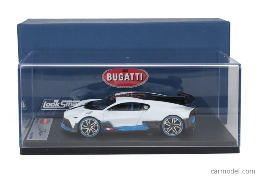 Looksmart Bugatti Divo 2018 1:43 Křemenná Bílá Lesklá