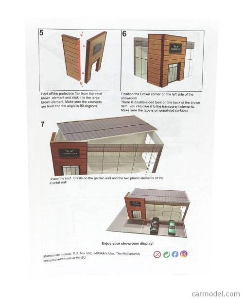 Matrix scale models Accessories Diorama - Showroom With Parking For Several Models 1:43 Různé