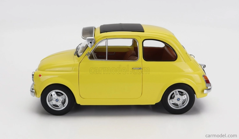 Fiat 500 F Custom 1968 v mierke 1:12 žltá
