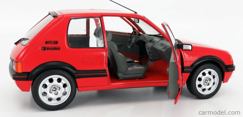 Solido Peugeot 205 1.9 Gti 1988 1:18 Červená