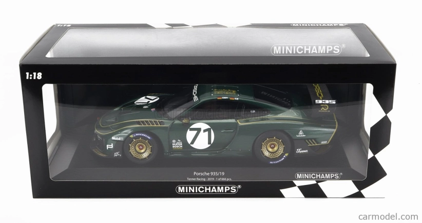 Minichamps Porsche 935/19 Base Gt2 Rs N 71 Tenner Racing 2019 1:18 Zelená