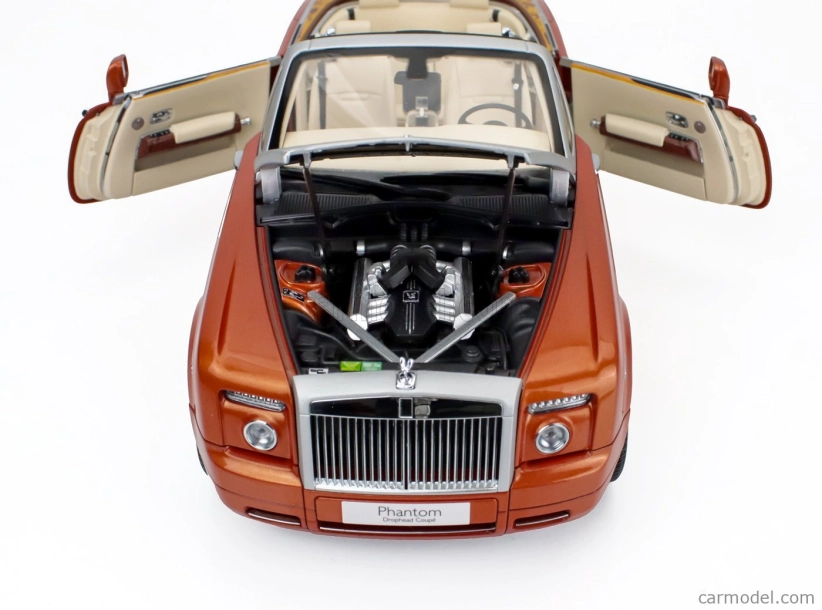 Kyosho Rolls royce Phantom Drophead Cabriolet 2-dverový 2013 1:18 Oranžová