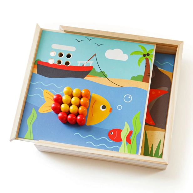 Bigjigs Toys Drevená mozaiková pláž