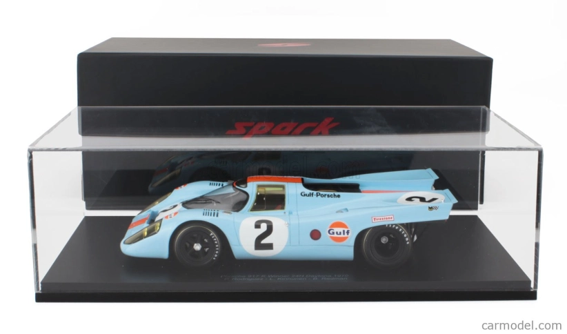 Spark-model Porsche 917k 4.5l Gulf Team John Wyer Automotive Engineering N 2 Winner 24h Daytona 1970 Pedro Rodriguez - Leo Kinnunen - Brian Redman 1:18 Světle Modrá Oranžová