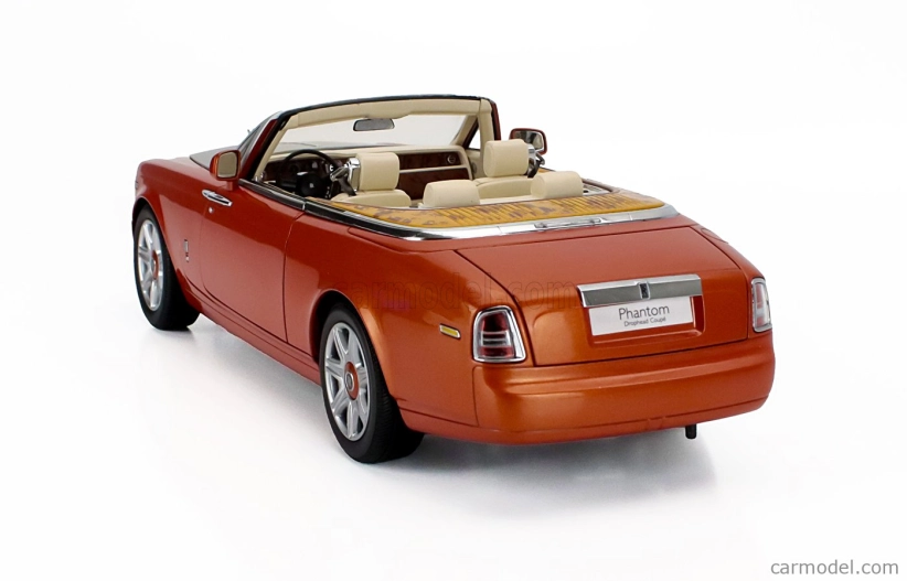 Kyosho Rolls royce Phantom Drophead Cabriolet 2-dverový 2013 1:18 Oranžová