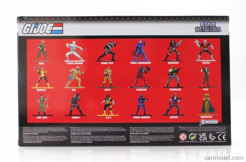 Jada Figures Set 18 X G.i.joe Figures Nano Metalfigs 1:32 Různé