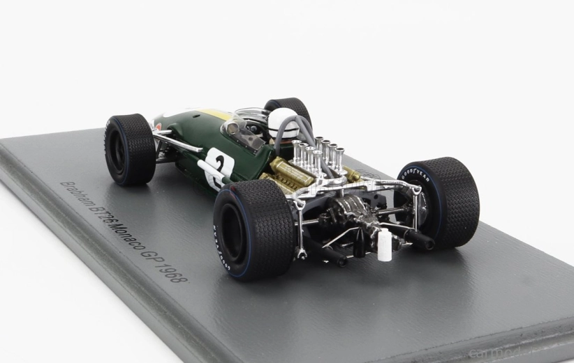 Spark-model Brabham F1 Bt26 N 2 Monaco Gp 1968 J.brabham 1:43 Zelená Žltá