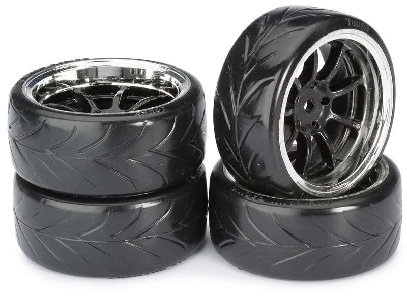 Driftové pneumatiky 1:10 včetně disků, 4ks