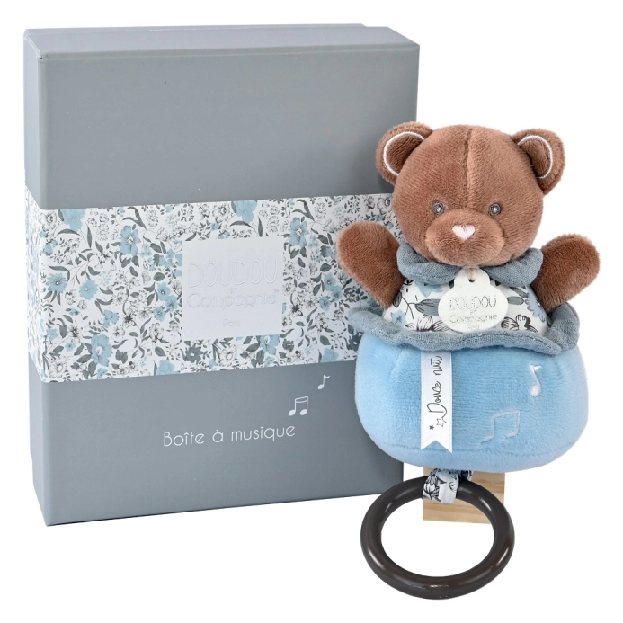 Doudou Plyšový medvídek hrající melodii 20 cm