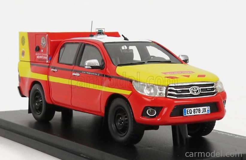 Alarme Toyota Hi-lux Pick-up Double Cabine Vltt Securite Civile Cyno 2011 1:43, červená