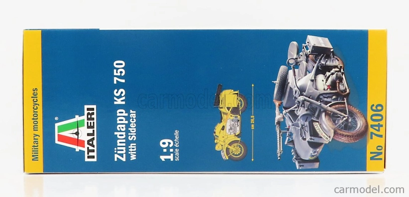 Italeri Zundapp Ks750 s vlečkou Vojenský 1941 1:9 /
