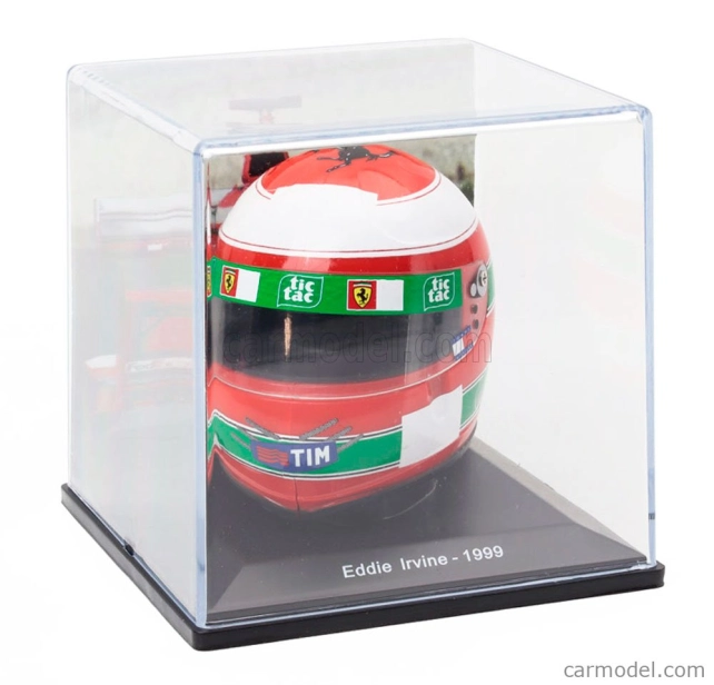 Edicola Helma F1 Casco Helma Eddie Irvine F399 Team Ferrari Sezóna 1999 1:5 Červená zelená biela