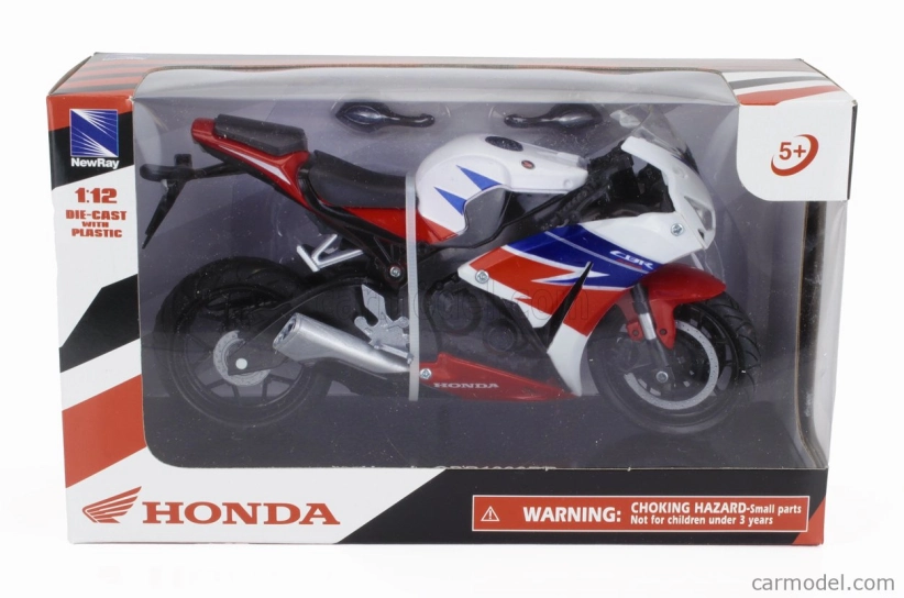Newray Honda Cbr 1000rr 2007 1:12 Bílá Červená Černá