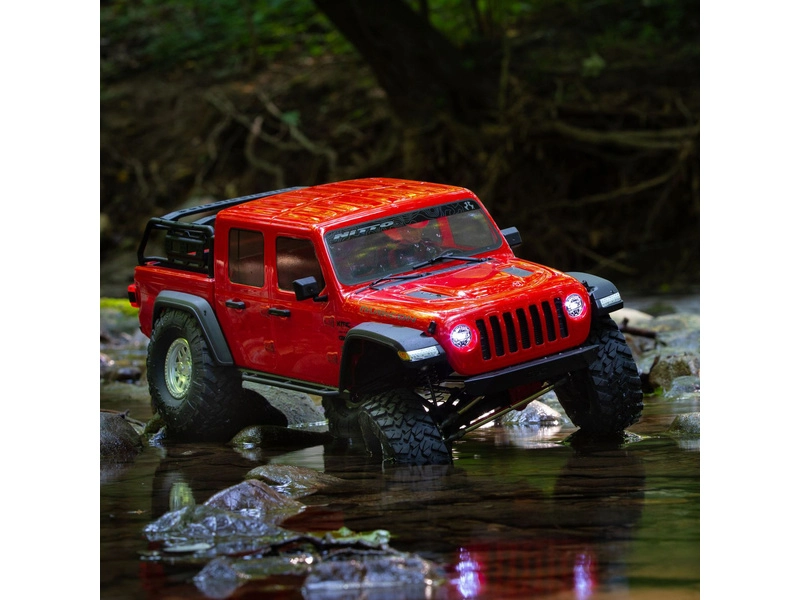 RC auto Axial SCX10 III Jeep JT Gladiator 4WD 1:10 RTR, červené