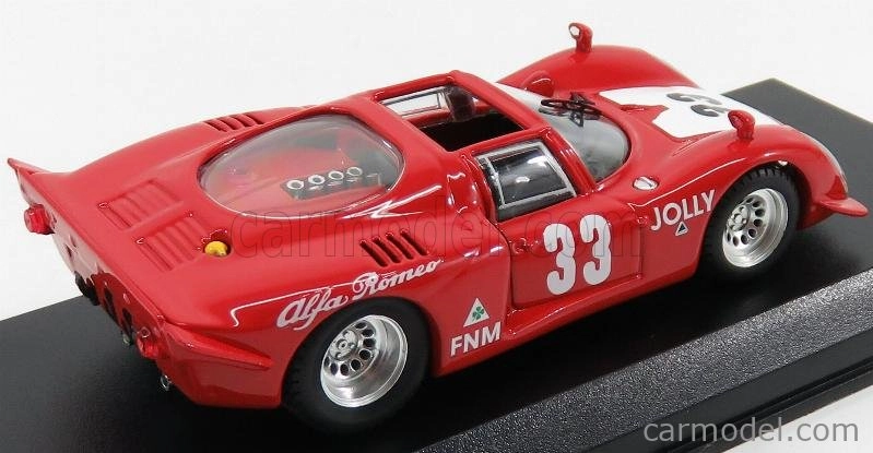 Najlepší model Alfa romeo 33.2 N 33 Winner 3h Rio De Janeiro 1969 C.pace 1:43 Červená Biela
