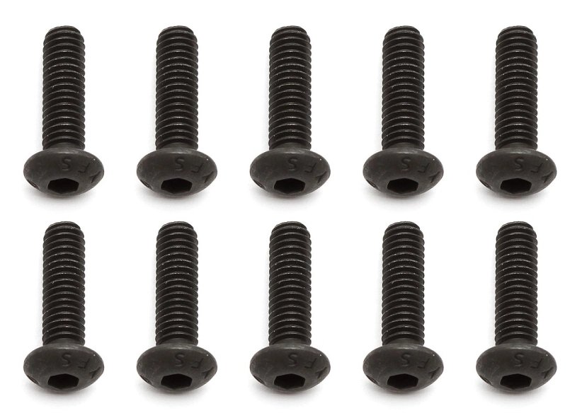 Imbusové skrutky so šošovkovitou hlavou M4x10 mm FHCS, 10 ks