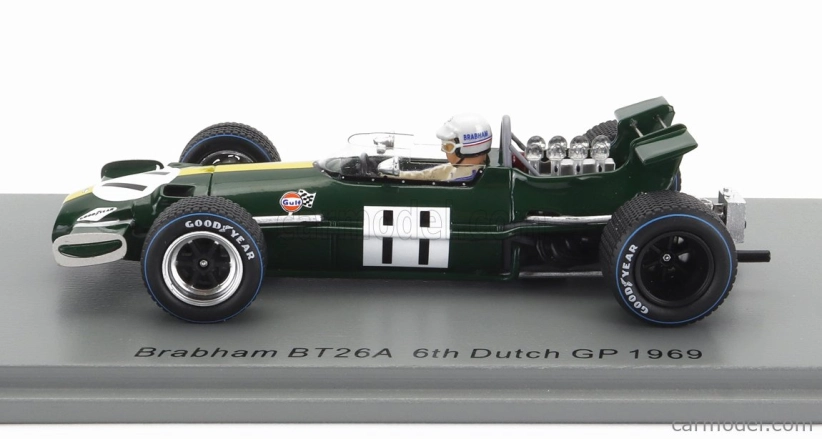 Spark-model Brabham F1 Bt26a N 11 Dutch Gp 1969 J.brabham 1:43 Zelená Žlutá