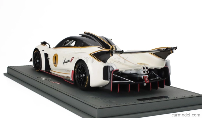 Bbr-models Pagani Huayra R N 1 Racing 2021 - Con Vetrina - With Showcase 1:18 Bianco Benny - Bílá Černá
