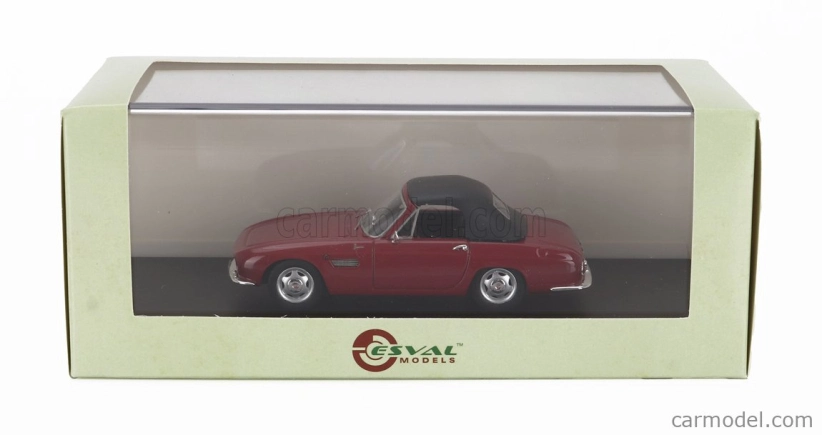 Esval model Osca 1600gt Fissore Cabriolet Closed 1963 1:43 Hnědá Černá