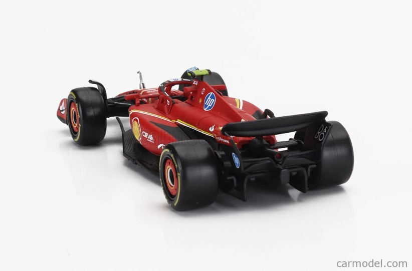 Bburago Ferrari F1  Sf-24 Team Scuderia Ferrari N 55 5th Emilia Romagna Imola Gp 2024 Carlos Sainz 1:43 Červená Černá