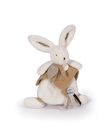 Doudou Plyšový králik s muchotrávkou 25 cm béžová