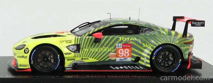 Spark-model Aston martin Vantage Amr Team Aston Martin Racing N 98 33rd 24h Le Mans 2020 P.della Lana - A.farfus - R.gunn 1:43 Yellow