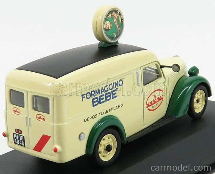 Edicola Fiat 1100 Elr Van Galbani Certosino Deposito Di Milano 1951 1:43 Cream Green