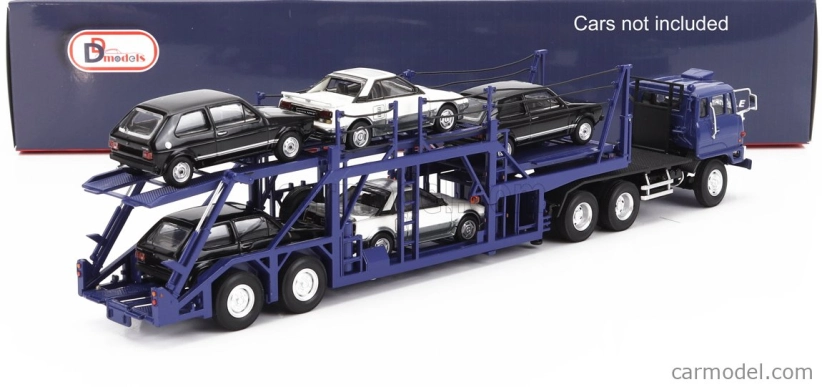Dd-models Mitsubishi Fuso Fv Truck Car Transporter - autá nie sú súčasťou balenia 1:64 modrá