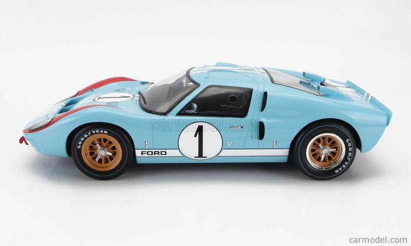 Cmr Ford usa Gt40 Mkii 7.0l V8 Team Shelby American Inc. N 1 1:12, světle modrá