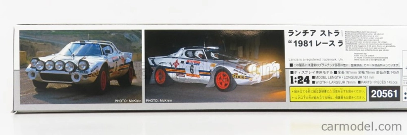 Hasegawa Lancia Stratos Hf N 6 Rally Race 1981 J.bagration - V.sabater 1:24 /