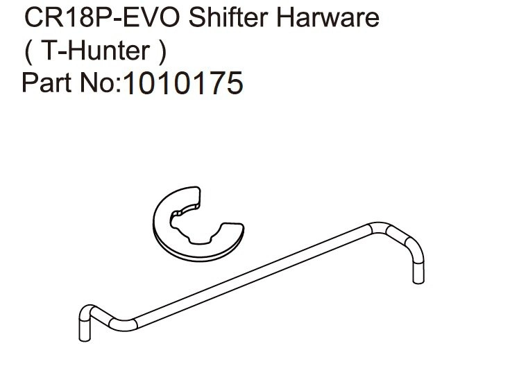 HBP240315 - (1010175) Shifter Hardware T-Hunter - EVO 1:18