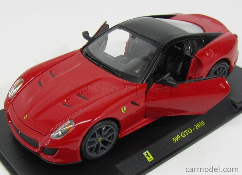 Edicola Ferrari 599 Gto 2010 - Con Vetrina - S vitrínou 1:24 červená čierna