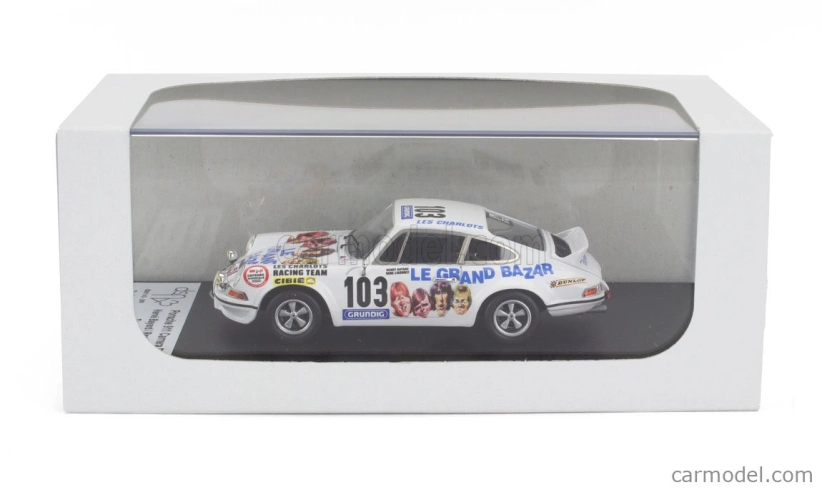 Trofeu Porsche 911 Carrera Rs Coupe N 103 Tour Auto 1973 Herve Bayard - Rene Ligonnet 1:43 Bílá