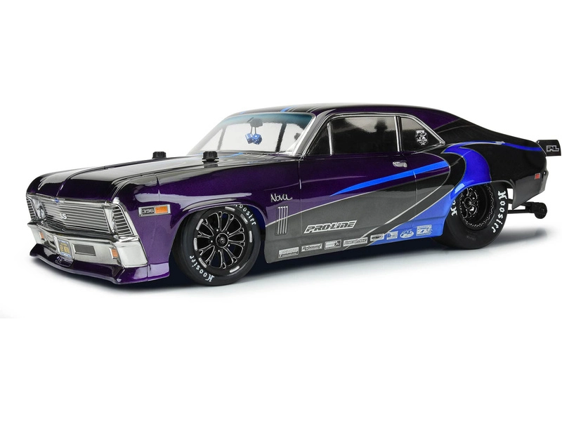 Pro-Line karosérie 1:10 Chevrolet Nova 1969 čirá (Drag Car)