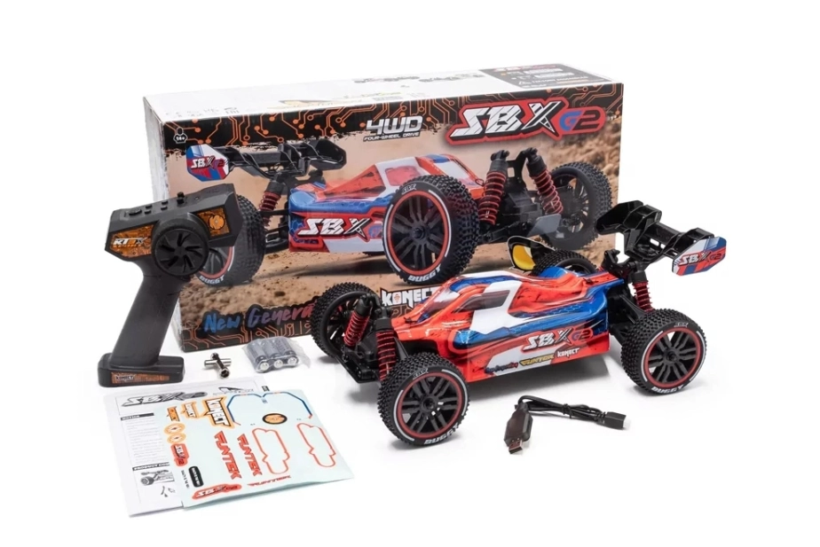 SBX Buggy G2 1/12 XL - 2.4GHz RTR (4WD), červená
