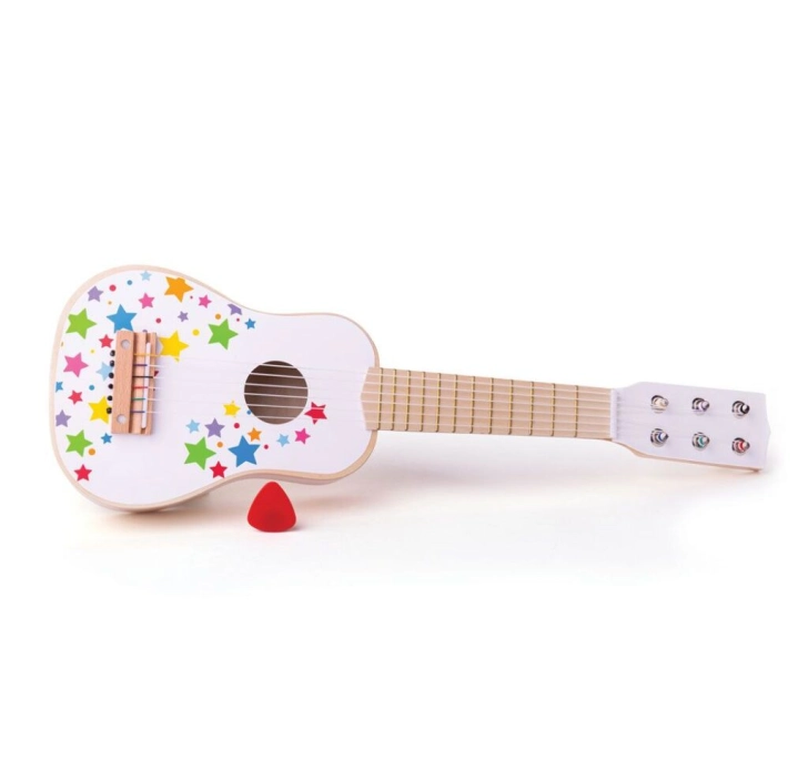 Bigjigs Toys Dřevěná kytara star - poškozený obal