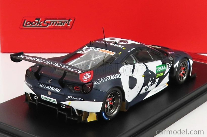 Looksmart Ferrari 488 Gt3 Evo 3.9l Turbo V8 Team Alphatauri N 23 Dtm Season 2021 A.albon 1:43 Black White