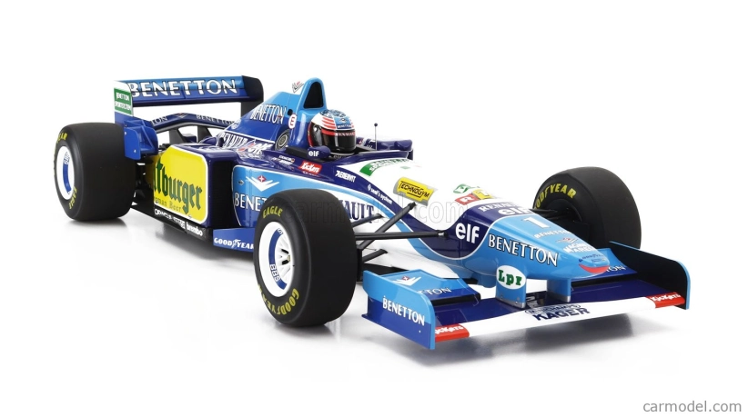 Minichamps Benetton F1 B195 Team Mild Seven Renault N 1 World Champion Winner European Gp 1995 Michael Schumacher 1:12 Modrá Žlutá