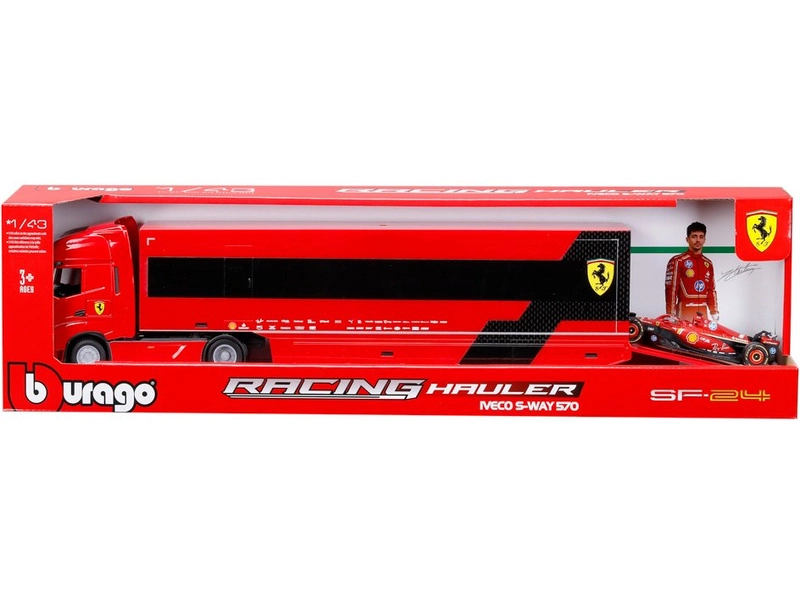 Bburago Ferrari SF-24 (2024) 1:43 #16 Leclerc, ťahač