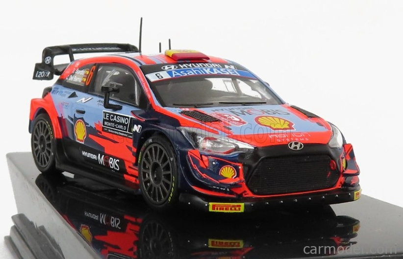 Ixo-models Hyundai I20 Wrc Coupe Mobis N 6 Rally Montecarlo 2021 D.sordo - C.del Barrio 1:43 2 Tones Blue Red
