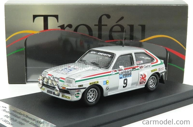 Trofeu Vauxhall Chevette Hsr (night Version) N 9 Rally Rac Lombard 1980 Pentti Airikkala - Risto Virtanen 1:43 Silver