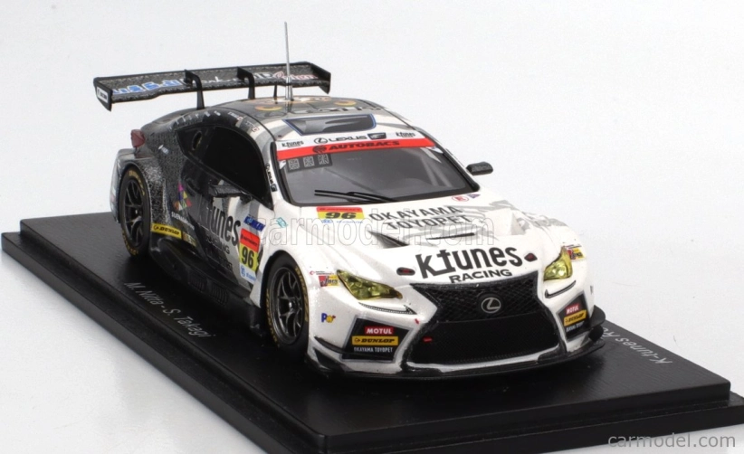 Spark-model Lexus Rc F Gt3 Team K-tunes Racing N 96 Gt300 Super Gt 2022 M.nitta - S.takagi 1:43 White Black