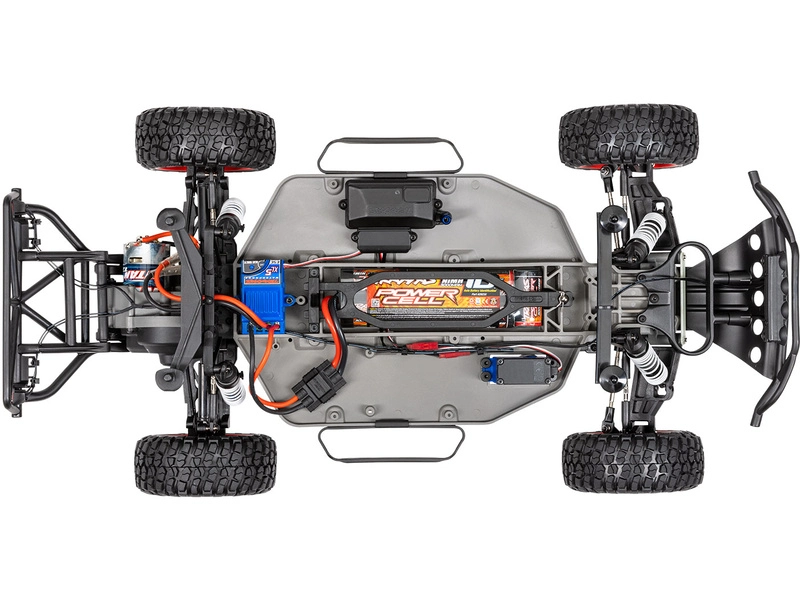 RC auto Traxxas Slash 1:10 RTR s LED osvětlením, červeno-modrá
